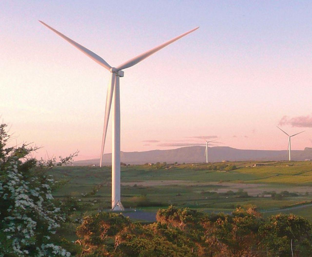 Wind turbines in Ireland